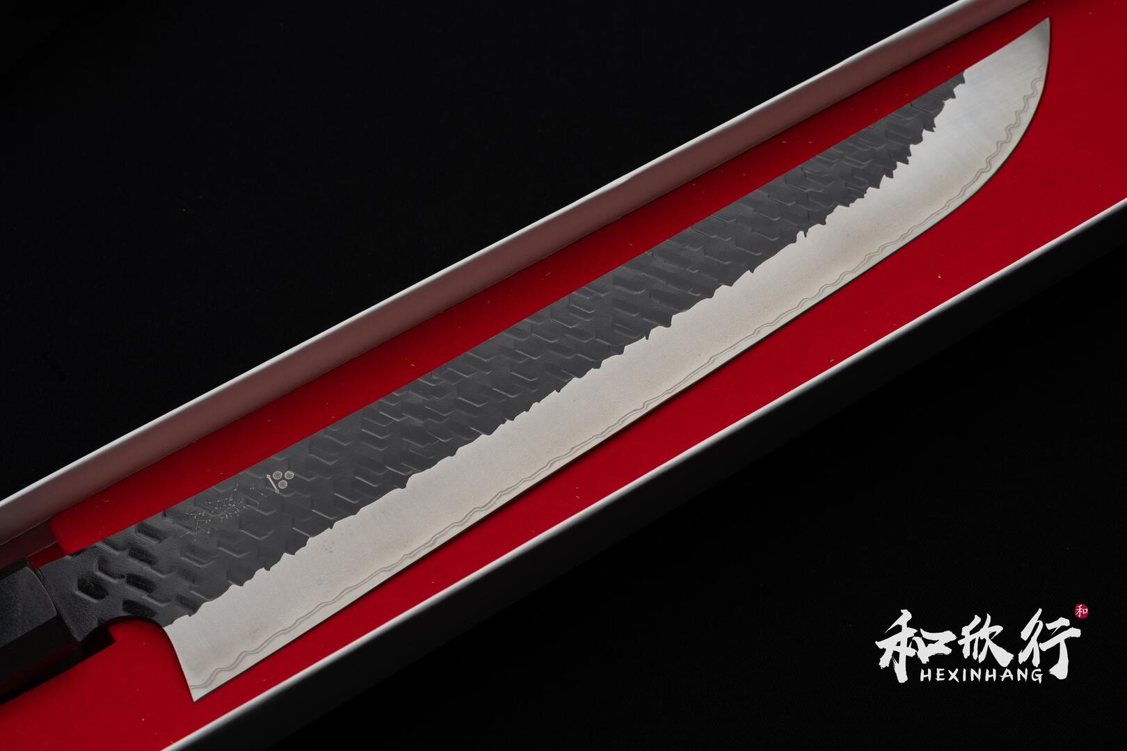 日本 青森縣 二唐刃物 粉末鋼 黑